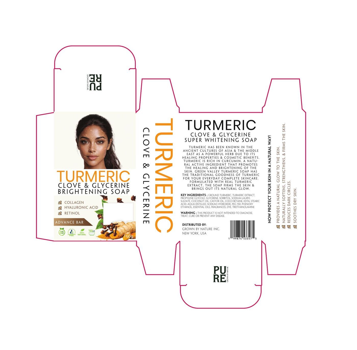 Pure soap design layout